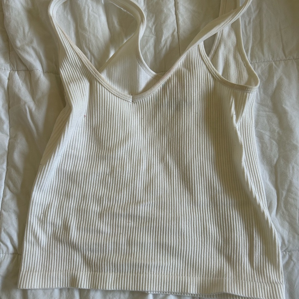 White spaghetti strap shirt